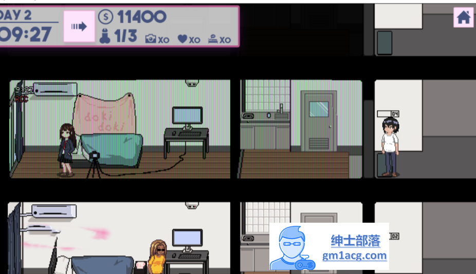 图片[2]-【互动SLG/中文/全动态】[像素风]Flat Story-公寓物語 DL官方中文版【新作/150M】-次元小屋