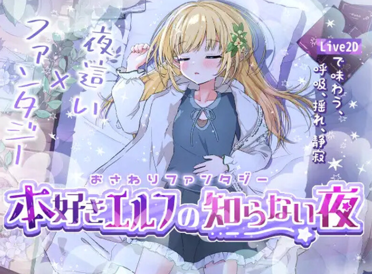 【互动SLG/触摸抚摸/动态/PC/生肉】触摸幻想 喜欢书的精灵的未知之夜 V1.0 DL原版生肉【PC】-次元小屋